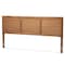 Baxton Studio Seren Mid-Century Walnut Brown Finished Wood King Size Headboard 156-9427 - alternate 1
